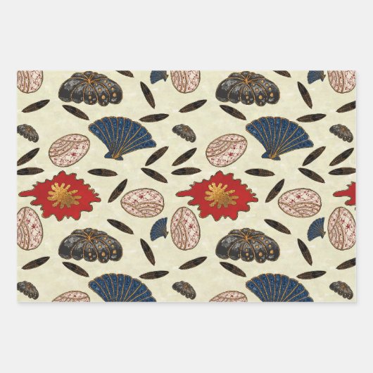 Deko im asiatischen Ozean Geschenkpapier Set (Vorderseite 2)