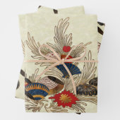 Deko im asiatischen Ozean Geschenkpapier Set (Beispiel)