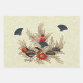 Deko im asiatischen Ozean Geschenkpapier Set (Vorderseite)