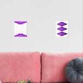 Deko im lila bilderwand sets (Wohnzimmer)