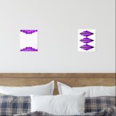 Deko im lila bilderwand sets (Schlafzimmer)