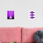 Deko im lila bilderwand sets (Wohnzimmer)