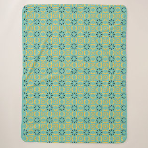 Deko Inspiriert Aquamarines Gold-Sherpa-Throw-Blan Sherpadecke