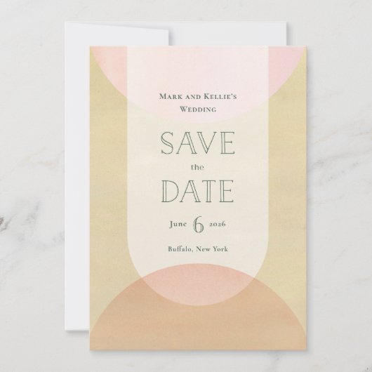 Deko-inspiriertes Save-the-Date Save The Date (Vorderseite)