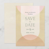 Deko-inspiriertes Save-the-Date Save The Date (Vorne/Hinten)