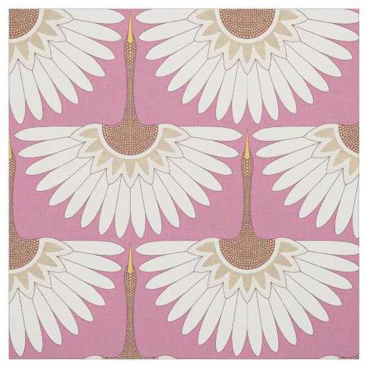 Deko Krane rosa Stoff (Muster)