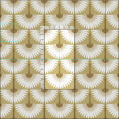 Deko-Kraniche Stoff (Kachel)