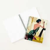 Deko Lady im "Green Modern Art Journal" Notizblock (Innenseite)