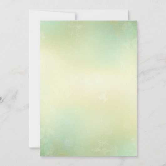 Deko Leaf, verzauberter Abend, Einladung zur Hochz (Rückseite)