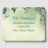 Deko Leaf Wedding Gästebuch des verzauberten Abend (Vorderseite)