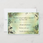 Deko Leaf Wedding RSVP vom verzauberten Abend Karte (Vorderseite)