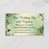 Deko Leaf Wedding, verzauberter Abend Begleitkarte (Vorderseite)