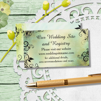 Deko Leaf Wedding, verzauberter Abend Begleitkarte