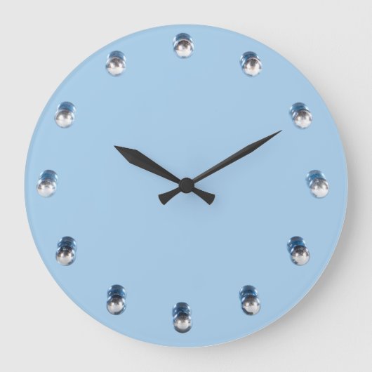 Deko Mirror Design Wall Clock Große Wanduhr (Vorderseite)