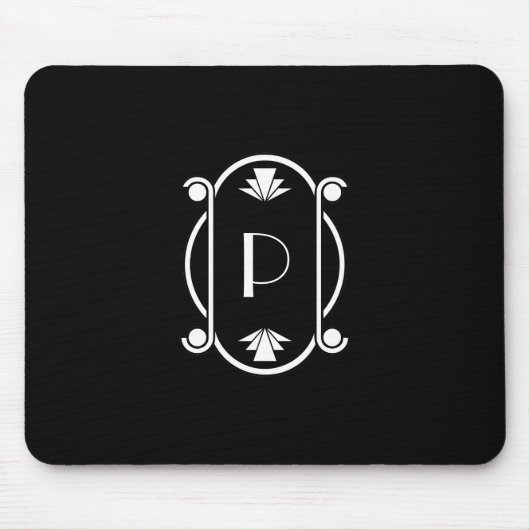 Deko mit Monogramm Mousepad (Vorne)