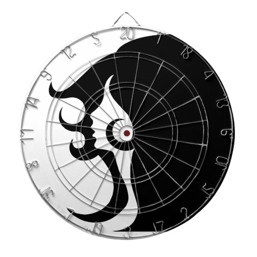 Deko-Mod-Frau-Dartboard Dartscheibe (vorne)