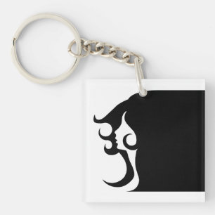 Deko Mod Woman Acrylic Schlüsselanhänger