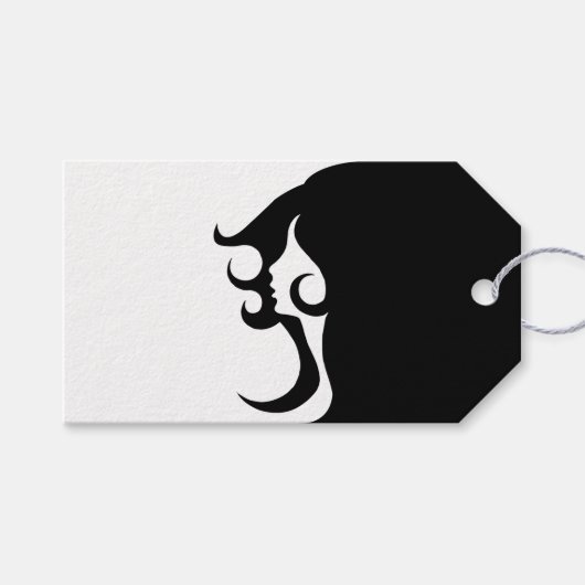 Deko Mod Woman Geschenkanhänger (Vorderseite (Horizontal))