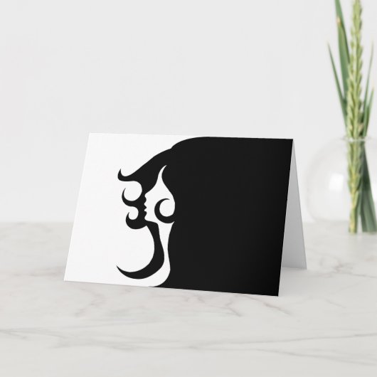 Deko Mod Woman Karte (Vorderseite)