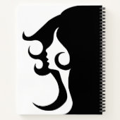 Deko Mod Woman Notizblock (Rückseite)