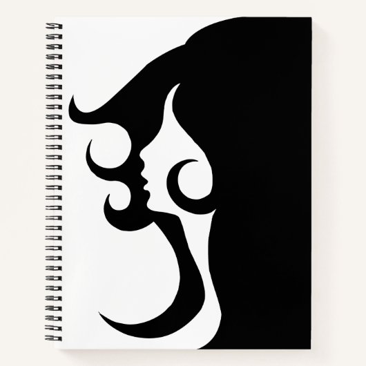 Deko Mod Woman Notizblock (Vorderseite)