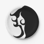 Deko Mod Woman Pappteller (Vorderseite)