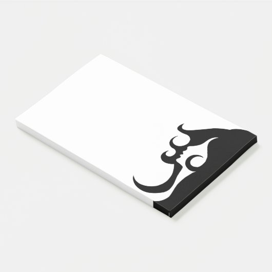 Deko Mod Woman Post-it Klebezettel (angewinkelt)