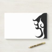 Deko Mod Woman Post-it Klebezettel (Auf Schreibtisch)