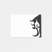 Deko Mod Woman Post-it Klebezettel (Vorderseite)