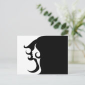 Deko Mod Woman Postkarte (Stehend Vorderseite)