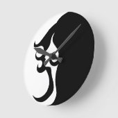 Deko Mod Woman Runde Wanduhr (Winkel)