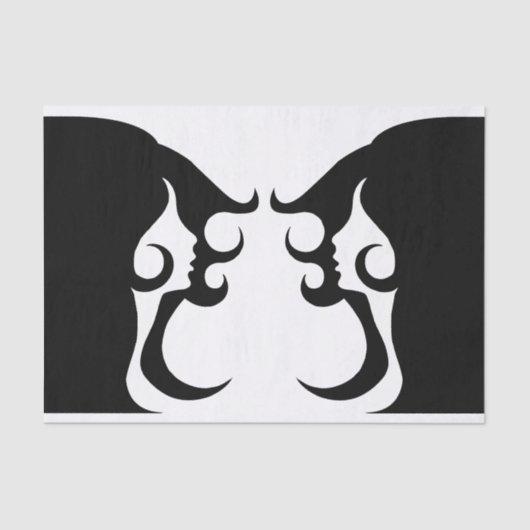 Deko Mod Woman Seidenpapier (Vorderseite)