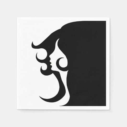 Deko Mod Woman Serviette (Vorderseite)