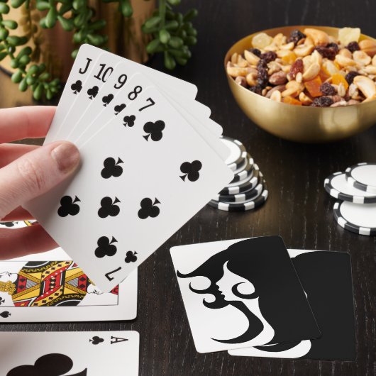 Deko Mod Woman Spielkarten (In Situ)