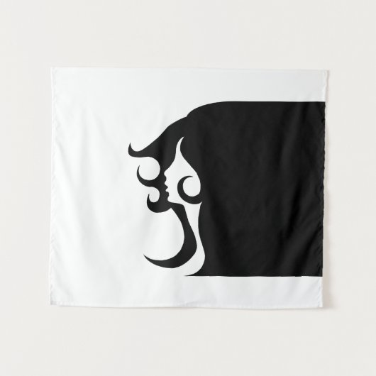 Deko Mod Woman Wandteppich (Vorderseite (Horizontal))