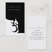 Deko-moderner Haar-Stylist Visitenkarte (Vorne/Hinten)