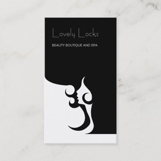Deko-moderner Haar-Stylist Visitenkarte (Vorderseite)