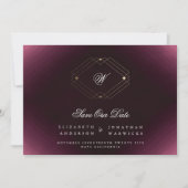 Deko-Monogramm-Foto Save The Date (Vorderseite)