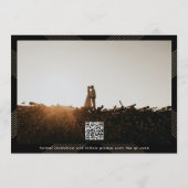 Deko-Monogramm QR-CODE Save The Date (Rückseite)