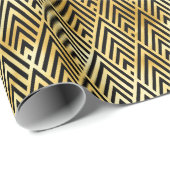 Deko-Muster aus Gold und Black Diamond Geschenkpapier (Rolleneckpunkt)