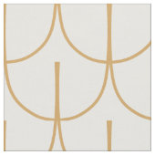 Deko-Muster aus Gold und Weiß Stoff (Nahaufnahme)