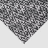 Deko-Muster aus Silber und Schwarz Diamond Seidenpapier (Ausschnitt)