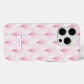 Deko-Muster in Rosa und Weiß Case-Mate iPhone Hülle (Rückseite (Horizontal))