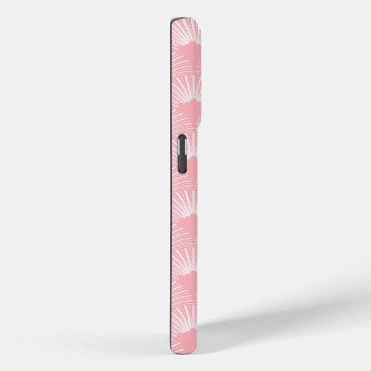 Deko-Muster in Rosa und Weiß Case-Mate iPhone Hülle (Rückseite / Rechts)