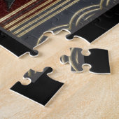 Deko Muster mit Blume und Spulen Puzzle (Seite)