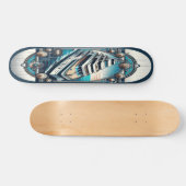"Deko Nautical Elegance Deck" Skateboard (Horizontal)