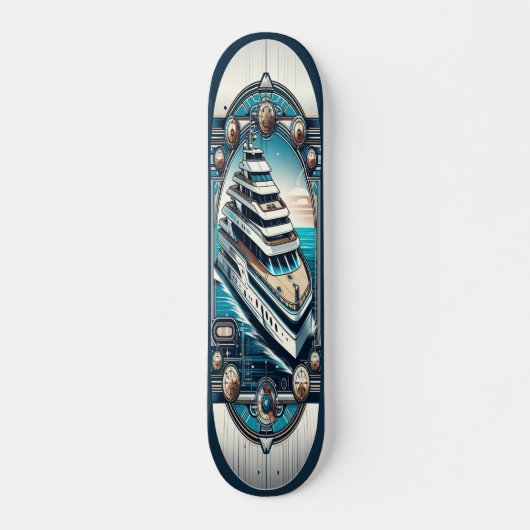 "Deko Nautical Elegance Deck" Skateboard (Vorne)