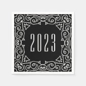 Deko Neujahr | Silvester-Party Serviette (Vorderseite)