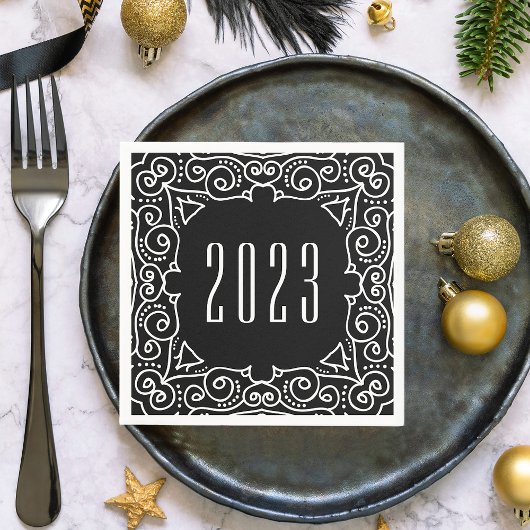 Deko Neujahr | Silvester-Party Serviette