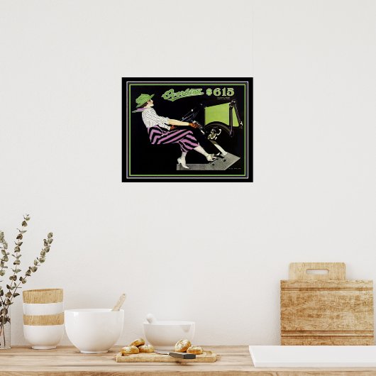 Deko "Overland" Roadster - Coles Phillips 16x20 (Küche)